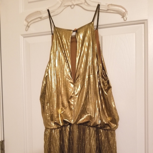 Addison Evenings Dress Metallic Gold - Picture 2 of 7